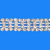 Strassz szalag - CRYSTAL F (001) / SILVER